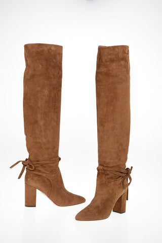 Stivali Pull On Sopra al Ginocchio MILANO in Suede 9cm