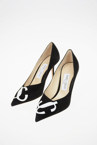 Suede LOVE JC Pumps 8.5cm