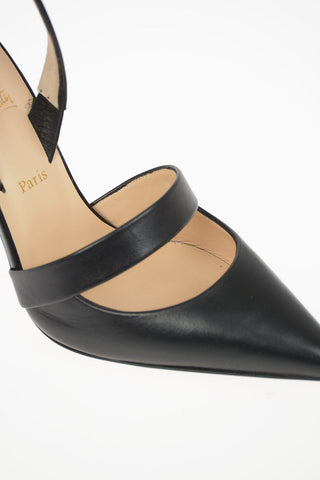 Leather ACTINA Slingbacks 10cm