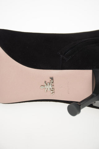 Suede Booties 8cm