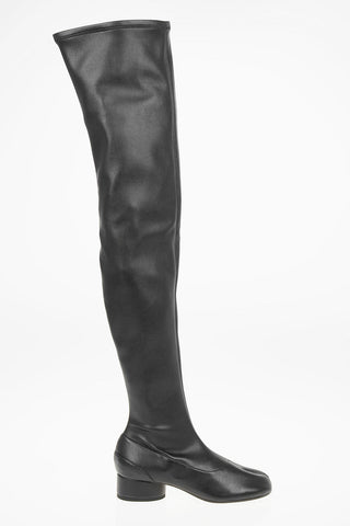 Leather TABI Over the Knee Boots 3.5cm