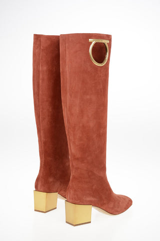 Suede Block Heel AVIO Boots 5.5cm