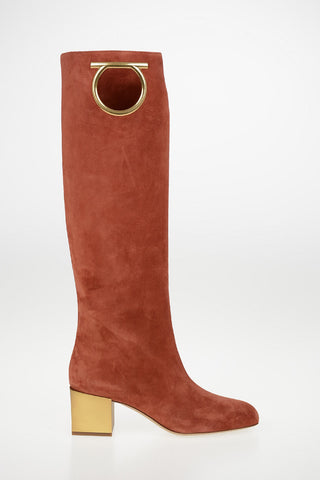 Suede Block Heel AVIO Boots 5.5cm