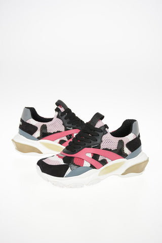 Sneakers in Tessuto Camouflage