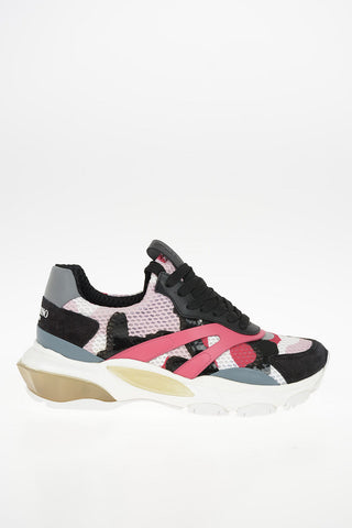 Sneakers in Tessuto Camouflage