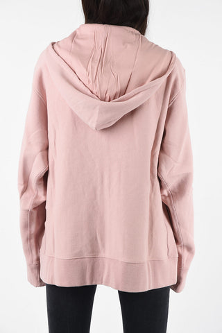 Cotton oversized hoodie sweatshirt with frontal pockets
