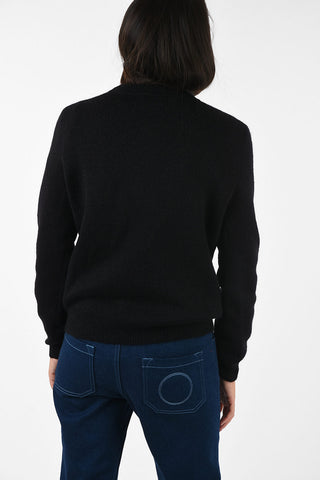 crew-neck sweater with Lurex Embroideries