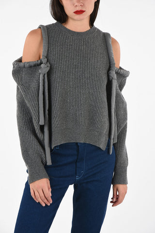 cold shoulder sweater