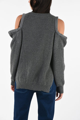 cold shoulder sweater