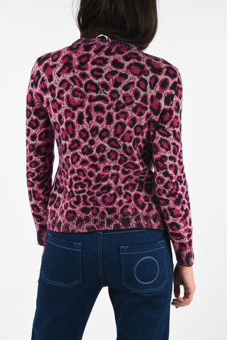 Animal Printed SAVE ME Crewneck Sweater