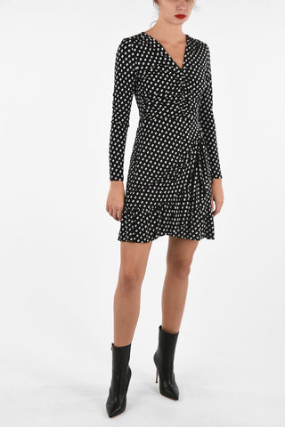 vestito Maniche Lunghe a pois