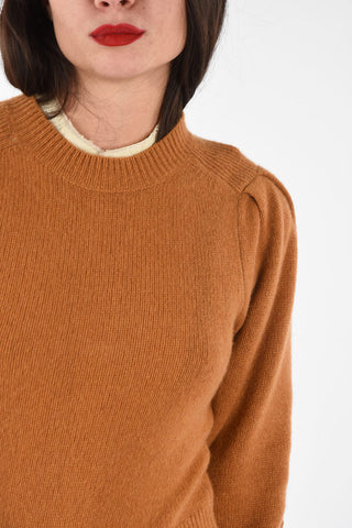  maglia a collo alto COLROY in cashmere con maniche juliet