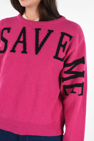 cashmere SAVE ME crew-neck sweater