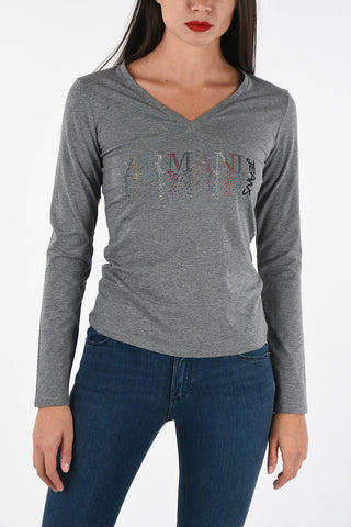 ARMANI JEANS T-shirt with Strass