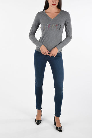 ARMANI JEANS T-shirt with Strass