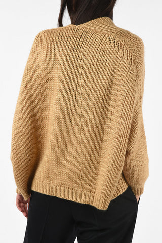 ¾ sleeve open front cardigan
