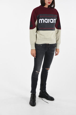 Printed crewneck sweatshirt