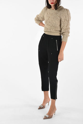 Pantaloni Cargo con Zip alla Caviglia