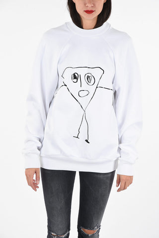 ONE OFF Oversized crew-neck sweatshirt with print