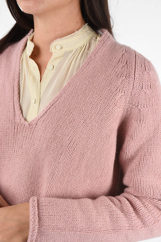 oversized v-neck sweater