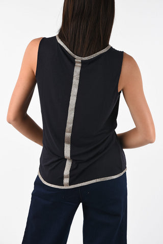 ARMANI JEANS Top con dettagli Glitter