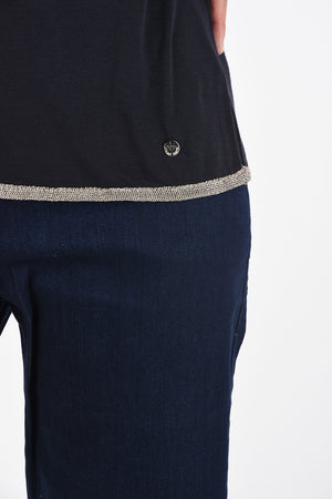ARMANI JEANS Topp with Glitter Details