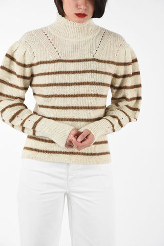 ETOILE turtle-neck GEORGIA  sweater with juliet sleeves