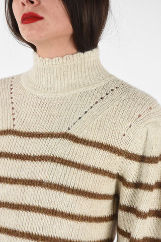ETOILE turtle-neck GEORGIA  sweater with juliet sleeves