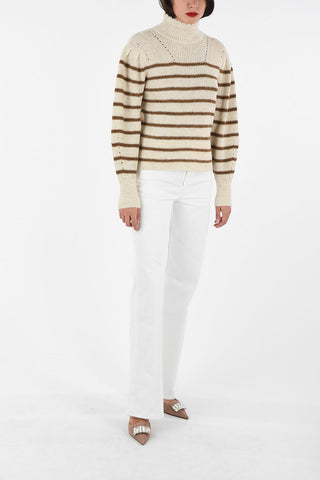 ETOILE turtle-neck GEORGIA  sweater with juliet sleeves
