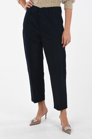 Wide leg high-rise pants