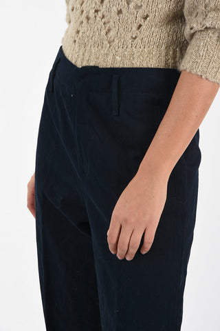 Wide leg high-rise pants