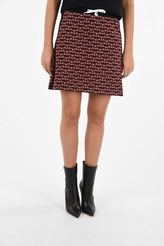 Monogram Mini Skirt