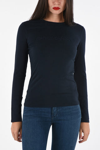 ARMANI JEANS Embroidered T-shirt