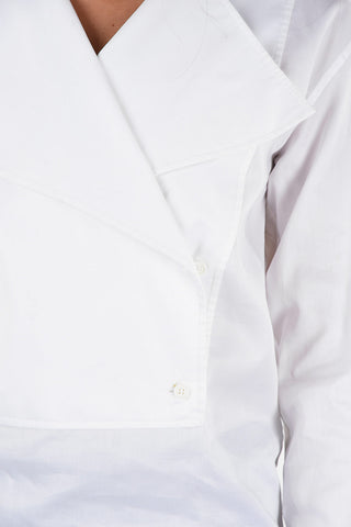 Cotton shirt with double breasted