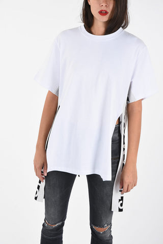 Oversized T-shirt with Logo Side Band