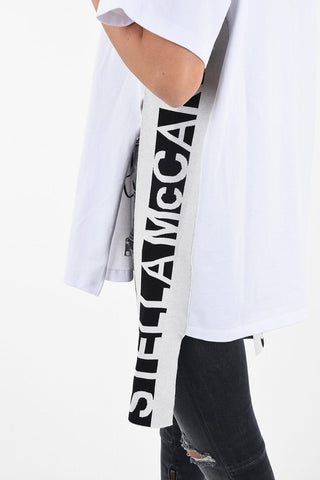 Oversized T-shirt with Logo Side Band