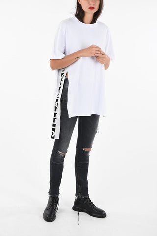 Oversized T-shirt with Logo Side Band