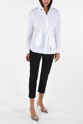 hidden closure DINDA shirt with bow