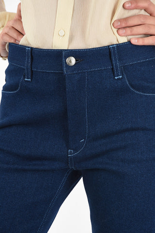 Jeans Tapered con Dettaglio Zip
