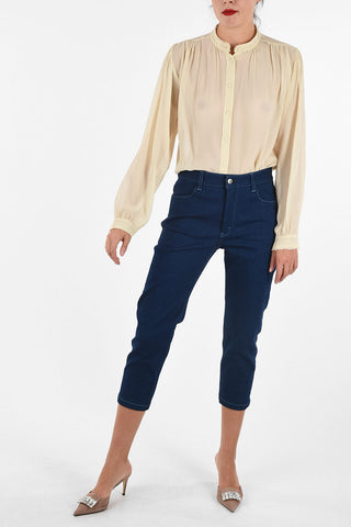 Jeans Tapered con Dettaglio Zip