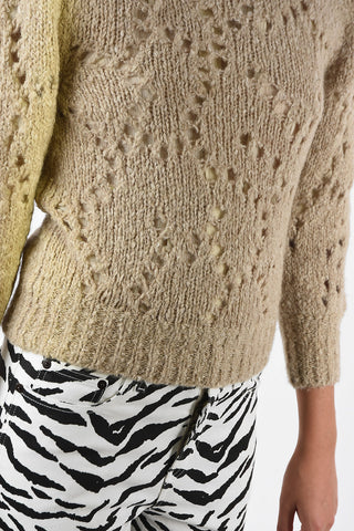 ETOILE Cable knit crew-neck SINEADY sweater