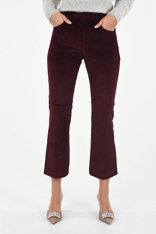 velvet high-rise MEREO flare Pants