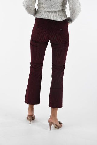 velvet high-rise MEREO flare Pants