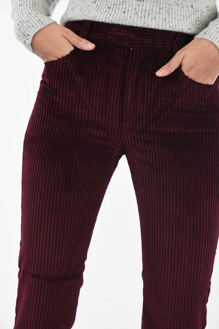 velvet high-rise MEREO flare Pants
