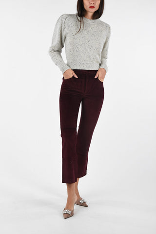 velvet high-rise MEREO flare Pants
