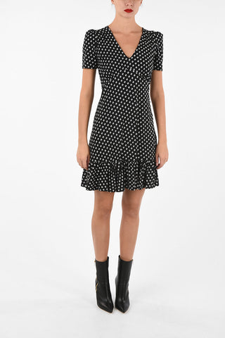 vestito a pois con ruches