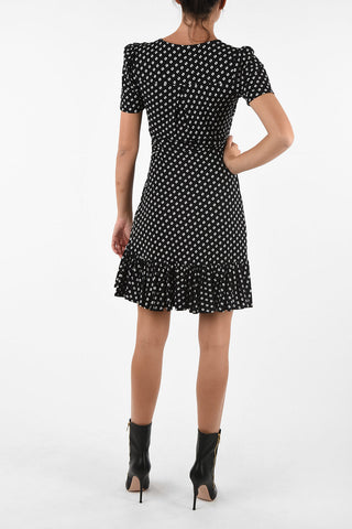 vestito a pois con ruches