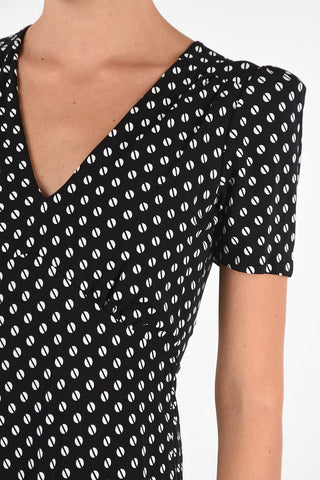 vestito a pois con ruches