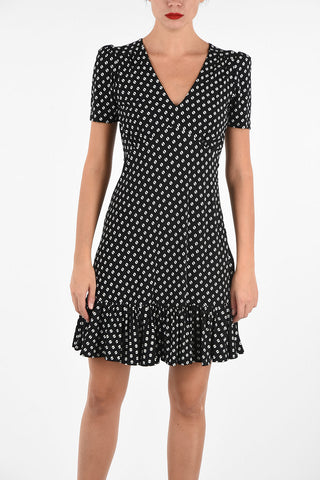 vestito a pois con ruches