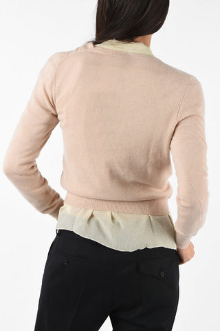 Cashmere Tie Neck Sweater